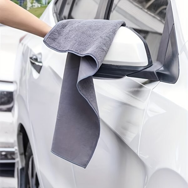 1 pc Ultra-Fine Fiber Car Drying Towel Super Absorbent Twisted Yarn Car Towel Quick-Dry Large Size Cleaning Lint-Free Detail Cloth