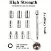 12pcs Ratchet Wrench Set (1/4" & 1/2" Auto Repair Tools)
