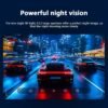 Dual Lens Dash Cam 1080P + 480P Interior Night Vision