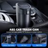 Car Trash Can with One-Touch Lid