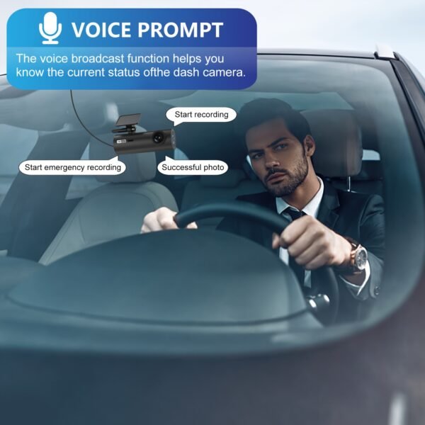 LF10 4K Ultra HD Dash Cam with Night Vision & WiFi (64GB)