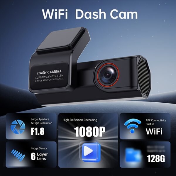 1080P Full HD Dash Cam Ultra Wide Angle