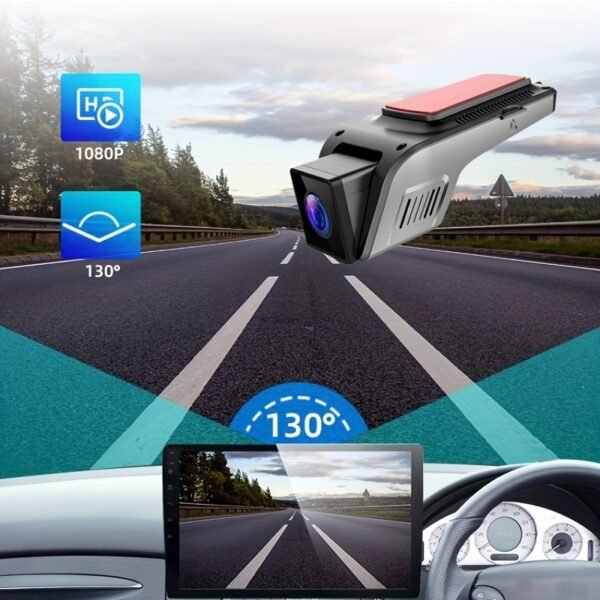1080P Metal Dash Cam with a 130° Wide Angle