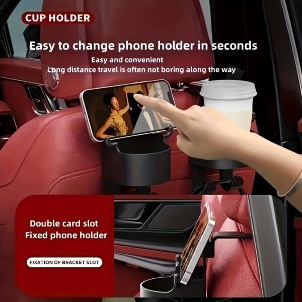 Car Storage Fixed Cup Holder: Practical Tissue Box Storage for Car Armrest Box