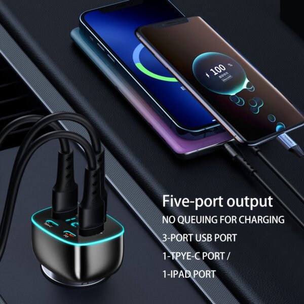 250W Ultra-Fast PD Car Charger (5A High Power)