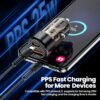 Toocki 60W PD Fast Car Charger (Transparent Design)