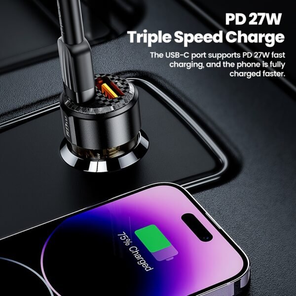 Toocki 60W PD Fast Car Charger (Transparent Design)