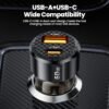 Toocki 60W PD Fast Car Charger (Transparent Design)