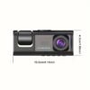 Dual Lens Dash Cam 1080P + 480P Interior Night Vision