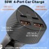 USB-C Fast Car Charger Compact Design
