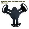 2-in-1 Car Cup Holder Expander with Phone Holder Organizer