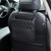1pc PU Leather Car Seat Organizer 