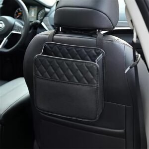 1pc PU Leather Car Seat Organizer 