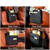 1pc PU Leather Car Seat Organizer 