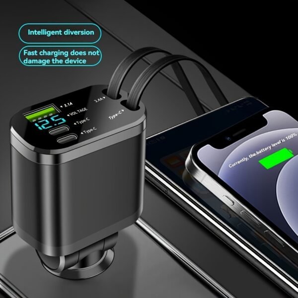 5-in-1 Multi-Port Fast Charging Car Charger (2025 Model)