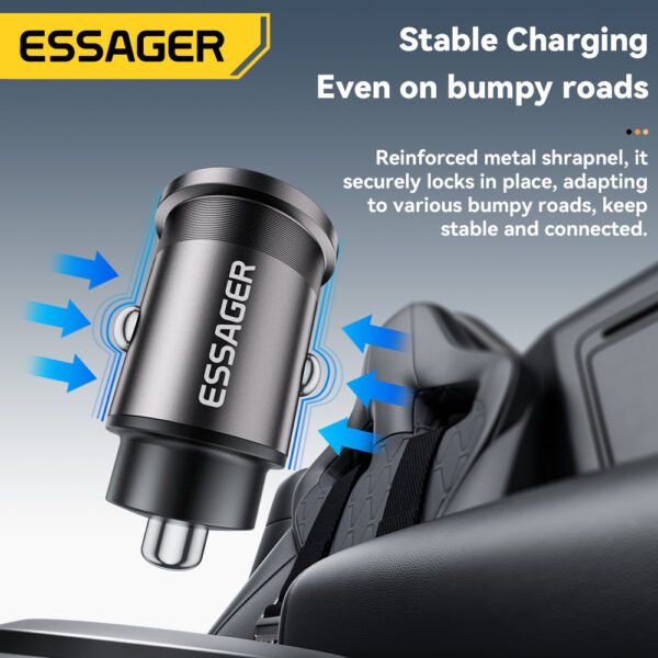 Essager 45W Compact USB Car Charger with QC 3.0