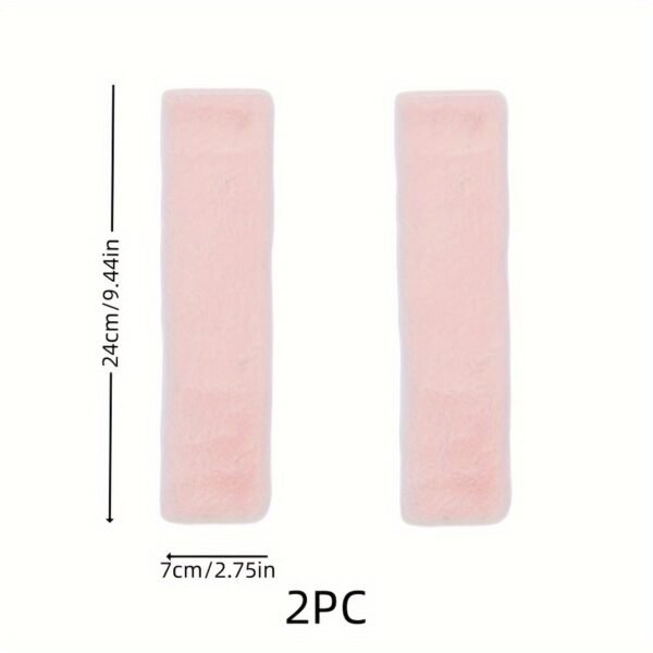 Plush Seat Belt Covers (2pcs Soft Comfort Pads)
