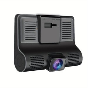 4" Touch Screen Triple Lens Dash Cam (Front + Interior + Rear)