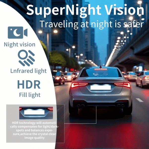 Four Channel Dash Cam Quad Recording System