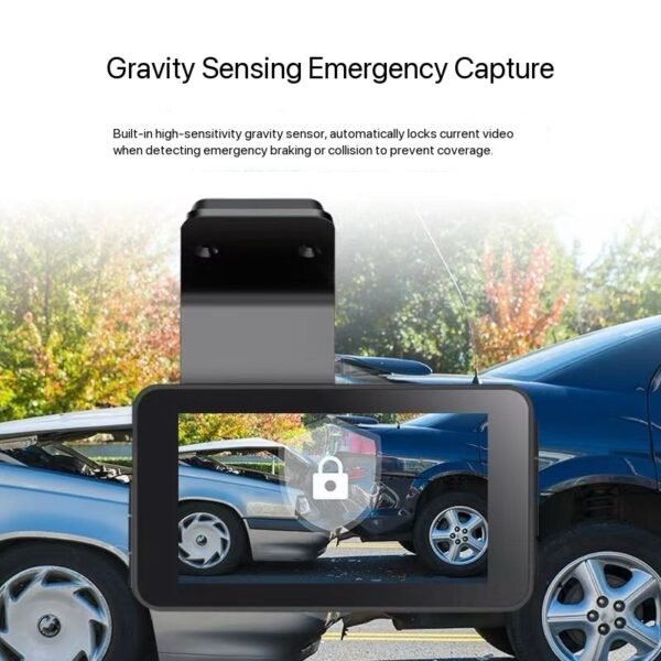Car Dash Camera with 10.16cm Screen - Front and Rear Dual Lens Car DVR Driver Recorder