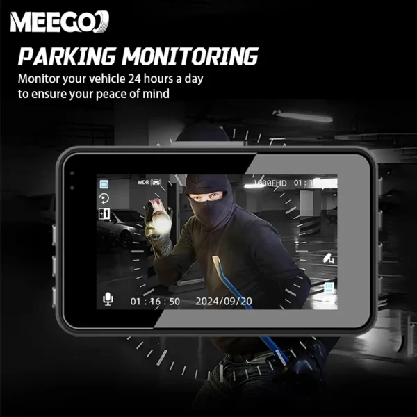 MeeGoo Full HD Dual Dash Cam Front & Rear